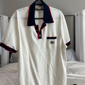 Gucci white polo xl worn once